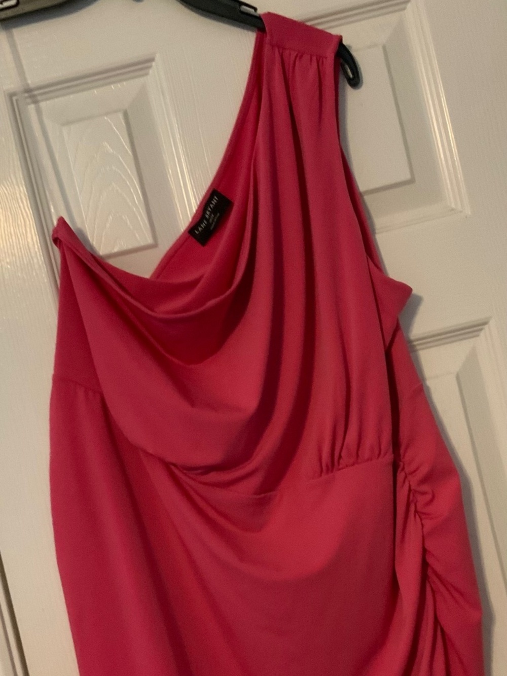 Women’s Plus Size One Shoulder Draped Blouse Top - #40